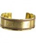 bracelet triple moon brass